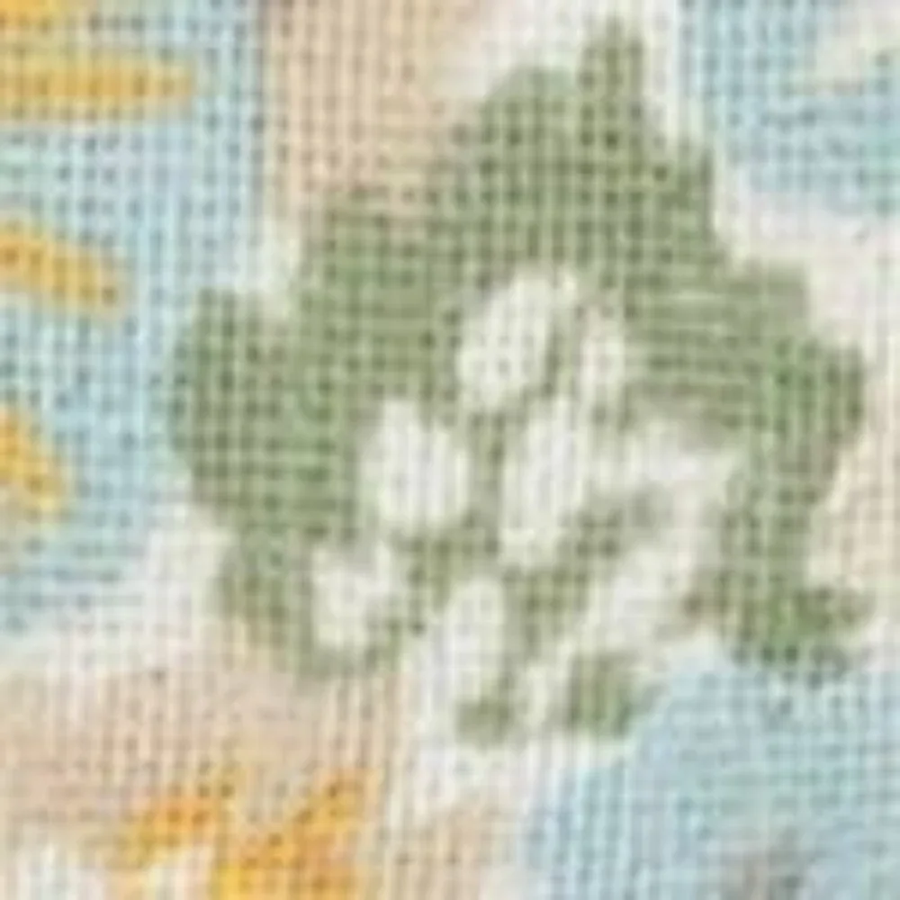 Target‎ Room Essentials Printed Cotton Embroidery Lumbar Throw Pillow Blue 2024
